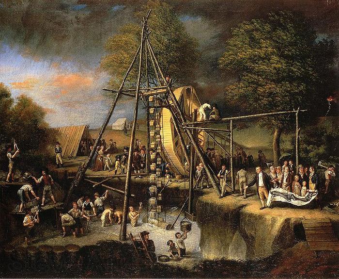 Charles Willson Peale Exhuming the First American Mastodon. France oil painting art